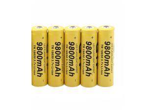Lithium Ion Rechargeable Battery Cell for Lithium Ion 18650 Battery 3.7V 9800Mah Rechargeable Battery for Led Flashlight Emergency Lighting Portable Devices Tools, 5 Pcs, AB12 Lithium Ion Rechargeable Battery Cell for Lithium Ion 18650 Battery 3.7V 9800Mah Rechargeable Battery for Led Flashlight Emergency Lighting Portable Devices Tools, 5 Pcs, AB12