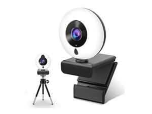 2K Webcam with Microphone Ring Light,HD Computer Camera with Privacy Cover & Tripod,Pro Streaming Web Cam for PC/MAC/Desktop/Laptop,USB Web Camera for YouTube, Skype, Zoom,Xbox One and Video Call,WC19 2K Webcam with Microphone Ring Light,HD Computer Camera with Privacy Cover & Tripod,Pro Streaming Web Cam for PC/MAC/Desktop/Laptop,USB Web Camera for YouTube, Skype, Zoom,Xbox One and Video Call,WC19
