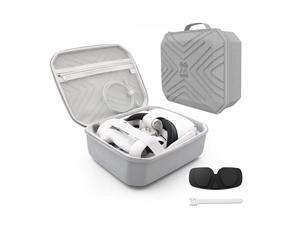 Hard Travel Case for Oculus Quest 2, Smaller and Portable Fashion Travel Case for Oculus Quest 2, Storing VR Gaming Headset and Touch Controllers Accessories Carrying Bag ,Gray, VR03 Hard Travel Case for Oculus Quest 2, Smaller and Portable Fashion Travel Case for Oculus Quest 2, Storing VR Gaming Headset and Touch Controllers Accessories Carrying Bag ,Gray, VR03