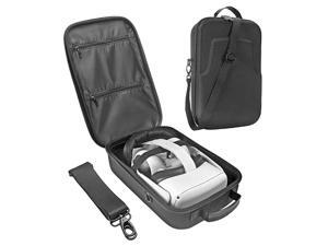 Hard Travel Case Storage Case for Oculus Quest 2 All-in-one VR Gaming Headset and Controllers Accessories Carrying Bag, Black, VR05 Hard Travel Case Storage Case for Oculus Quest 2 All-in-one VR Gaming Headset and Controllers Accessories Carrying Bag, Black, VR05