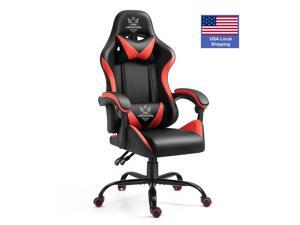Gaming Chair Racing Style Ergonomic High Back HILINSTON Computer Chair with Height Adjustment, Headrest and Lumbar Support E-Sports Swivel Chair, Red, GC80 Gaming Chair Racing Style Ergonomic High Back HILINSTON Computer Chair with Height Adjustment, Headrest and Lumbar Support E-Sports Swivel Chair, Red, GC80