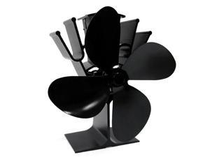 Large Airflow 4-Blade Heat Powered Gas Wood Log Burners Fireplace Stove Fan Beau Large Airflow 4-Blade Heat Powered Gas Wood Log Burners Fireplace Stove Fan Beau