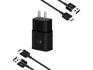 Original Samsung Galaxy S21+ Charger! Adaptive Fast Charger Kit [1 Wall Charger + 2 Type-C Cables] True Digital Adaptive Fast Charging uses dual voltages for up to 50% faster charging!