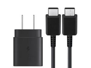 Original USB C Charger-25W PD Wall Charger Fast Charging for Samsung Galaxy S20/S10 5G /Note 10/Note 10 Plus/Note 20/S9 S8/S10e, Google Pixel 3a 4 3 2/Pixel 2 XL 3XL 4XL and 3.3 ft Type C Cable - OEM