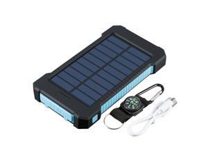 Waterproof 10000mAh Solar Power Bank Charger Dual USB Battery FR Phone US Sell Waterproof 10000mAh Solar Power Bank Charger Dual USB Battery FR Phone US Sell