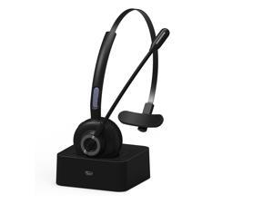 Sloovery Wireless Bluetooth Headset with Charging Station, Over The Head Headsets with Noise Cancelling Microphone, Business Headset fit Truck Driver,Call Center, Office, Skype Sloovery Wireless Bluetooth Headset with Charging Station, Over The Head Headsets with Noise Cancelling Microphone, Business Headset fit Truck Driver,Call Center, Office, Skype