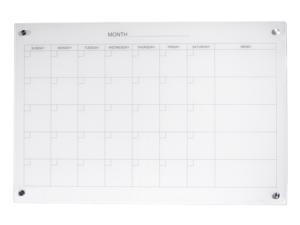 Audio-Visual Direct Magnetic Ultra White Calendar Glass Dry-Erase Board Set -35 1/2 x 47 1/4 Inches - Audio-Visual Direct Magnetic Ultra White Calendar Glass Dry-Erase Board Set -35 1/2 x 47 1/4 Inches -