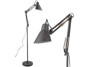 Architect Reading Floor Lamp by Light Accents Adjustable Arm Bright Standing Lamp Showroom Quality 65" Tall (Black) Architect Reading Floor Lamp by Light Accents Adjustable Arm Bright Standing Lamp Showroom Quality 65" Tall (Black)