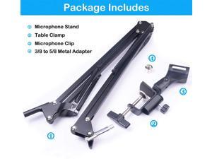 Hot sale Microphone Arm Stand, Adjustable Mic Suspension Boom Scissor Arm Stand Heavy Duty Microphone Stand with 3/8" to 5/8" Screw Adapter Clip for Blue Yeti,Nano,Snowball,Snowball iCE and other Mic Hot sale Microphone Arm Stand, Adjustable Mic Suspension Boom Scissor Arm Stand Heavy Duty Microphone Stand with 3/8" to 5/8" Screw Adapter Clip for Blue Yeti,Nano,Snowball,Snowball iCE and other Mic