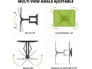 Bracket Max VESA 600x400mm for Most 42-75 inch Flat Screen/LED/4K TVs, USX MOUNT Full Motion TV Wall Mount Dual Swivel Articulating Tilt 6 Arms Up to 16" Wood Stud, Weight Capacity 100lbs Bracket Max VESA 600x400mm for Most 42-75 inch Flat Screen/LED/4K TVs, USX MOUNT Full Motion TV Wall Mount Dual Swivel Articulating Tilt 6 Arms Up to 16" Wood Stud, Weight Capacity 100lbs