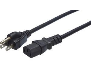 Ama Basics Computer Monitor TV Replacement Power Cord  6Foot Black