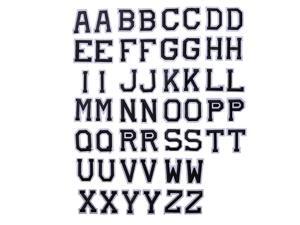 J.CARP 52pcs Alphabet A to Z Patches, Iron on Sew on Letters for Clothes Dress, Classic Black J.CARP 52pcs Alphabet A to Z Patches, Iron on Sew on Letters for Clothes Dress, Classic Black