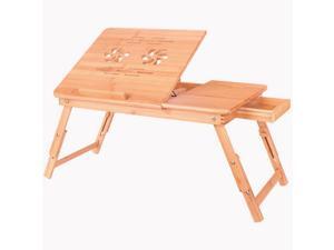 Portable Bamboo Laptop Desk Table with Drawer Portable Bamboo Laptop Desk Table with Drawer