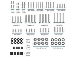 TV Mounting Hardware Kit | Universal VESA Wall Mount Screw, Washer, Spacer Pack (M4 M5 M6 M8) for TV and Monitor Mounting TV Mounting Hardware Kit | Universal VESA Wall Mount Screw, Washer, Spacer Pack (M4 M5 M6 M8) for TV and Monitor Mounting