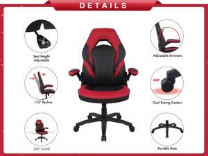Bonded Leather Racing Ergonomic Gaming Chair Executive Computer Desk Office Chair with Height Adjustable
