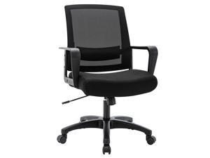 ICOMOCH Ergonomic Office Chair Home Office Swivel Computer Chair with Armrests Lumbar Support, Modern Mid-back Mesh Executive Chair