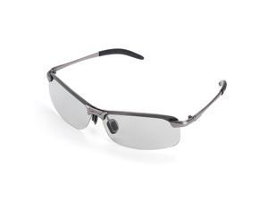 UV400 Polarized Sunglasses Intelligent Photochromic Anti Glaring Vision Glasses-B