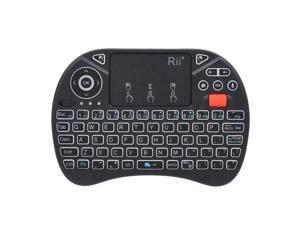 Rii X8 Plus 2.4GHz Backlit Wireless Keyboard Touchpad Mouse Voice Input Handheld Remote Control for Android TV BOX Smart TV PC