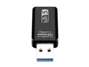 Wireless USB Adapter AC1200 Dual Band USB3.0 WiFi Adapter 2.4GHz / 5.0GHz Ethernet 802.11AC for Laptop Desktop PC Wireless USB Adapter AC1200 Dual Band USB3.0 WiFi Adapter 2.4GHz / 5.0GHz Ethernet 802.11AC for Laptop Desktop PC