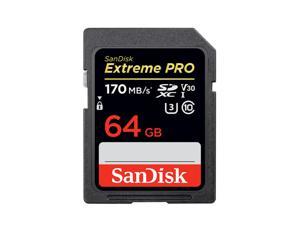 Genuine Original SanDisk Extreme Pro SDXC UHS-1 64GB SD Card  U3 C10 V30 4K Memory Card Super Fast Speed 170MB/s Read 90MB/s Write