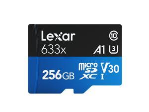Lexar 633x 256GB TF Card High-performance Micro SD Card Class10 U3 A1 V30 High Speed TF Card for Phone Camera Dashcam