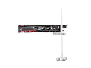 GM961 Aluminum Vertical Graphics Card Holder Single Support Jack Bracket Desktop PC Case Video Card Stand Cooling Bracket Silver GM961 Aluminum Vertical Graphics Card Holder Single Support Jack Bracket Desktop PC Case Video Card Stand Cooling Bracket Silver