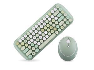 Mofii CANDY Keyboard Mouse Combo Wireless 2.4G Mixed Color 84 Key Mini Keyboard Mouse Set with Circular Punk Key Caps Green Mofii CANDY Keyboard Mouse Combo Wireless 2.4G Mixed Color 84 Key Mini Keyboard Mouse Set with Circular Punk Key Caps Green