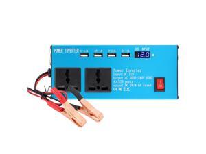 200W Car Power Inverter D C12V to AC220V Multi-Funcitonal Power Converter Digital Display Power Voltage Transformer 200W Car Power Inverter D C12V to AC220V Multi-Funcitonal Power Converter Digital Display Power Voltage Transformer