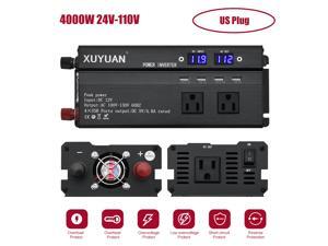 Car Inverter 3000W 4000W 5000W 12V/24V 110/220V DC to AC Power Inverter Dual Led Display Modified Sine Wave Power Voltage Transformer Converter Car Inverter 3000W 4000W 5000W 12V/24V 110/220V DC to AC Power Inverter Dual Led Display Modified Sine Wave Power Voltage Transformer Converter