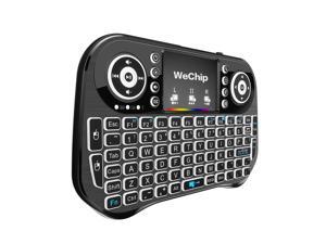 Wechip i10 2.4GHz Wireless Keyboard 7 Colors Backlit Mini Keyboard with Touchpad Mouse Handheld Remote Control for Android TV BOX Smart TV PC Notebook Wechip i10 2.4GHz Wireless Keyboard 7 Colors Backlit Mini Keyboard with Touchpad Mouse Handheld Remote Control for Android TV BOX Smart TV PC Notebook