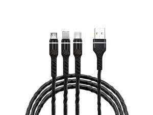 3-IN-1 USB Charging Cable Multi Charger Line Type C Micro USB Connector Replacement for iPhone iPad Samsung Huawei Xiaomi Charging Cable 3-IN-1 USB Charging Cable Multi Charger Line Type C Micro USB Connector Replacement for iPhone iPad Samsung Huawei Xiaomi Charging Cable