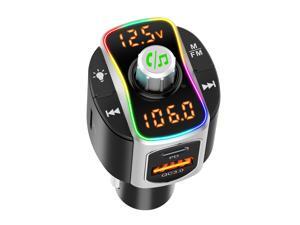 BC67 Bluetooth 5.0 Car FM Transmitter Handsfree Car Kit QC3.0+PD3.0 Car Charger MP3 Audio Player Support TF Card U Disk Music Playback Hands-free with Mic 7 Colors LED Backlit BC67 Bluetooth 5.0 Car FM Transmitter Handsfree Car Kit QC3.0+PD3.0 Car Charger MP3 Audio Player Support TF Card U Disk Music Playback Hands-free with Mic 7 Colors LED Backlit