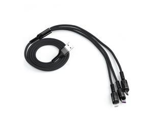 3-IN-1 USB Charging Cable Multi Charger Line Type C Micro USB Connector Replacement for iPhone iPad Samsung Huawei Xiaomi Charging Cable 3-IN-1 USB Charging Cable Multi Charger Line Type C Micro USB Connector Replacement for iPhone iPad Samsung Huawei Xiaomi Charging Cable