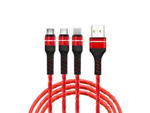 3-IN-1 USB Charging Cable Multi Charger Line Type C Micro USB Connector Replacement for iPhone iPad Samsung Huawei Xiaomi Charging Cable 3-IN-1 USB Charging Cable Multi Charger Line Type C Micro USB Connector Replacement for iPhone iPad Samsung Huawei Xiaomi Charging Cable