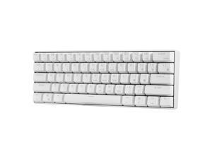 RK61 BT&Wired Dual Mode Keyboard Blue Backlight 61 Key Mini Mechanical Keyboard for Phone/Tablet White with Gateron Red Switches RK61 BT&Wired Dual Mode Keyboard Blue Backlight 61 Key Mini Mechanical Keyboard for Phone/Tablet White with Gateron Red Switches