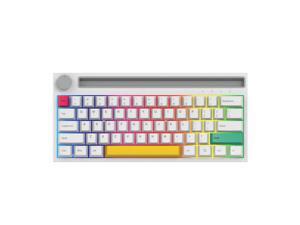 Ajazz K620T BT&Wired Dual-mode Mechanical Keyboard 62 Keys Compact RGB Gaming Office Mechanical Keyboard White (Blue Switches) Ajazz K620T BT&Wired Dual-mode Mechanical Keyboard 62 Keys Compact RGB Gaming Office Mechanical Keyboard White (Blue Switches)