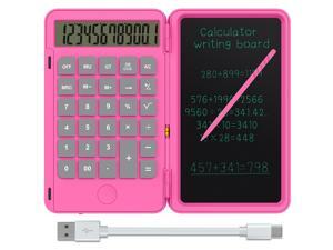 Calculator Writing Board USB Charging Carry on Convenient for Work and Study Also Inkless Drawing Or Planning Boards Pink Calculator Writing Board USB Charging Carry on Convenient for Work and Study Also Inkless Drawing Or Planning Boards Pink