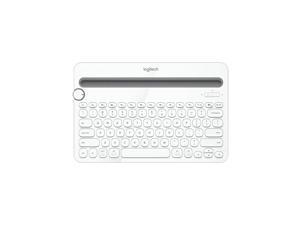 Logitech K480 Wireless BT Keyboard Portable Ultra-slim Office Keyboard Compatible with Windows/Mac/Android/Chrome OS/iOS White