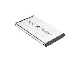 2.5" USB 3.0 External Hard Drive Portable HDD High Transmitting Speed Plug&Play for Desktop/Laptop (160GB) Silver