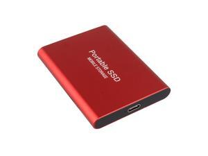 1TB Mobile Hard Disk Type-C USB3.1 Portable SSD Shockproof Aluminum Alloy Solid State Drive Red 1TB Mobile Hard Disk Type-C USB3.1 Portable SSD Shockproof Aluminum Alloy Solid State Drive Red