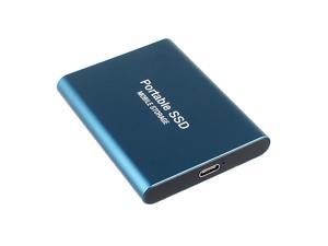 2TB Mobile Hard Disk Type-C USB3.1 Portable SSD Shockproof Aluminum Alloy Solid State Drive Blue 2TB Mobile Hard Disk Type-C USB3.1 Portable SSD Shockproof Aluminum Alloy Solid State Drive Blue