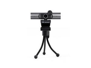 4K Webcam AF Autofocus Webcam Built-in Microphone Plug and Play with Privacy Cover Multi Stage Built-in Speakers Black