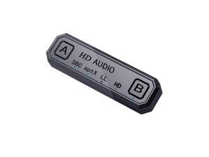 Portable Wireless Audio Transmitter BT 5.0 Adapter Compatible with Switch Support Dual Connection/Voice Return/aptX HD/LL Black Portable Wireless Audio Transmitter BT 5.0 Adapter Compatible with Switch Support Dual Connection/Voice Return/aptX HD/LL Black