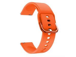 Replaceable Silicone Watch Strap 22mm Buckle Watch Strap Watch Band Compatible with Samsung Galaxy Watch Active2 Orange Replaceable Silicone Watch Strap 22mm Buckle Watch Strap Watch Band Compatible with Samsung Galaxy Watch Active2 Orange