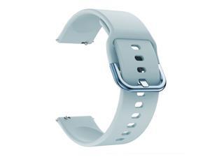 Replaceable Silicone Watch Strap 22mm Buckle Watch Strap Watch Band Compatible with Samsung Galaxy Watch Active2 Light Blue Replaceable Silicone Watch Strap 22mm Buckle Watch Strap Watch Band Compatible with Samsung Galaxy Watch Active2 Light Blue
