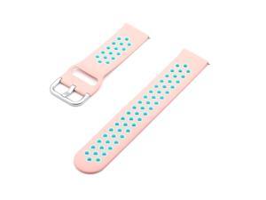 Replaceable Silicone Watch Strap Buckle Breathable Watch Band Strap Compatible with 22mm Universal Smart Watch Pink Replaceable Silicone Watch Strap Buckle Breathable Watch Band Strap Compatible with 22mm Universal Smart Watch Pink