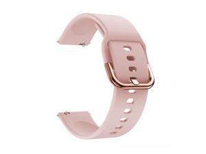 Replaceable Silicone Watch Strap 22mm Buckle Watch Strap Watch Band Compatible with Samsung Galaxy Watch Active2 Pink Replaceable Silicone Watch Strap 22mm Buckle Watch Strap Watch Band Compatible with Samsung Galaxy Watch Active2 Pink