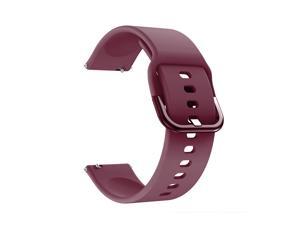 Replaceable Silicone Watch Strap 20mm Buckle Watch Strap Watch Band Compatible with Samsung Galaxy Watch Active2 Red Replaceable Silicone Watch Strap 20mm Buckle Watch Strap Watch Band Compatible with Samsung Galaxy Watch Active2 Red