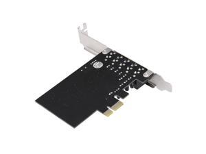 PCI-E Express Expansion Card 5.1 Sound 5 Port Sound Card Stereo Surround Sound Card for Desktop Black PCI-E Express Expansion Card 5.1 Sound 5 Port Sound Card Stereo Surround Sound Card for Desktop Black
