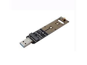 M.2 NVME to USB3.0 Mobile Adapter Card Converter Card Support M.2 PCIE(Key M) Interface NVME SSD Not Support SATA Protocol